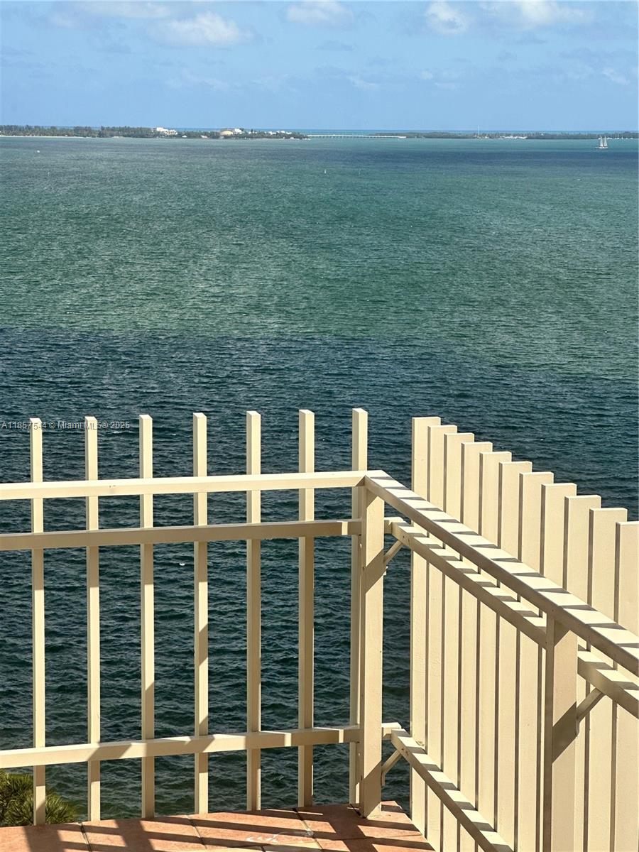2 Grove Isle Drive, Unit B1501 Miami, FL 33133 - Photo 5 of 17 a view of a balcony with an ocean view