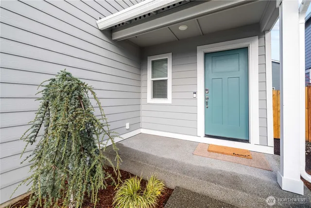 a front view of a house