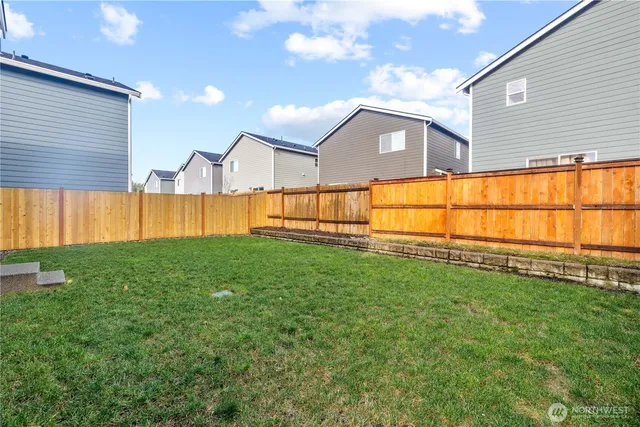 a view of backyard with garden