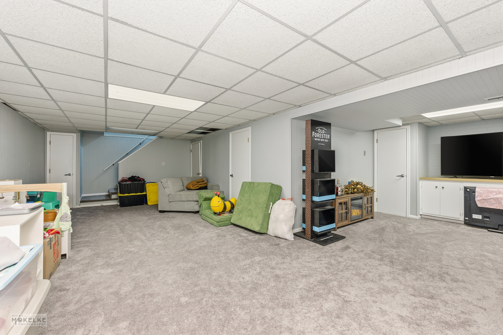 1000 South Raven Road Shorewood, IL 60404 - Photo 28 of 43 a living room with furniture and a flat screen tv