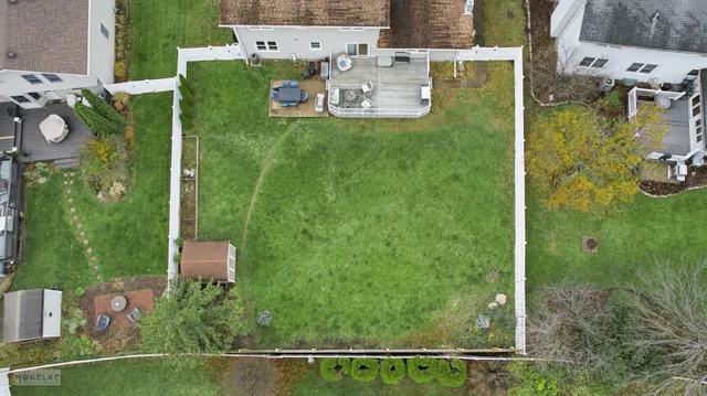 a bird view of a house