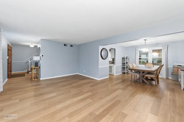 a view of livingroom with furniture and wooden floor
