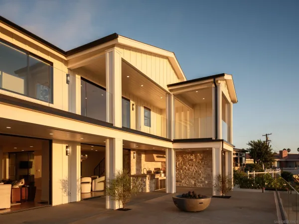a view of a house with sitting area
