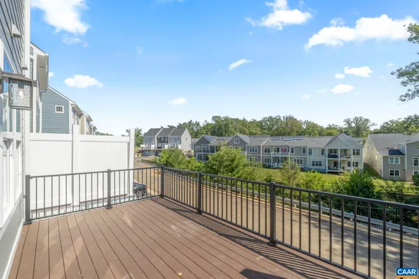 a view of a street from a balcony