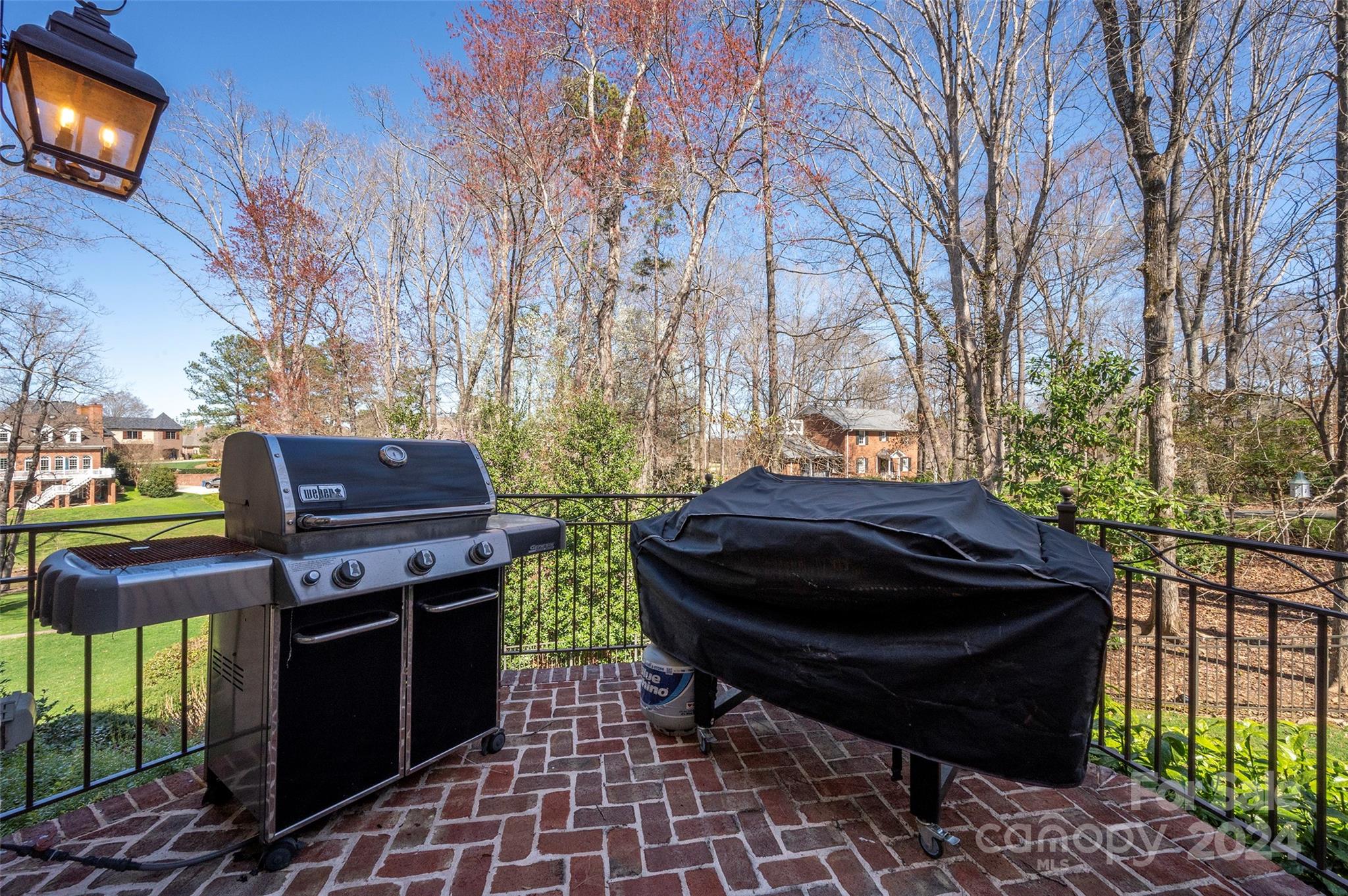287 James Way Advance, NC 27006 - Photo 39 of 45 a view of a chairs and fire pit in the backyard next to a house