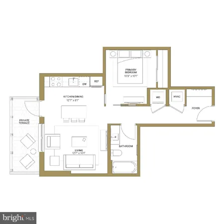 $2,725 | 950 3rd Street Northwest, Unit 1205, Washington, DC 20001