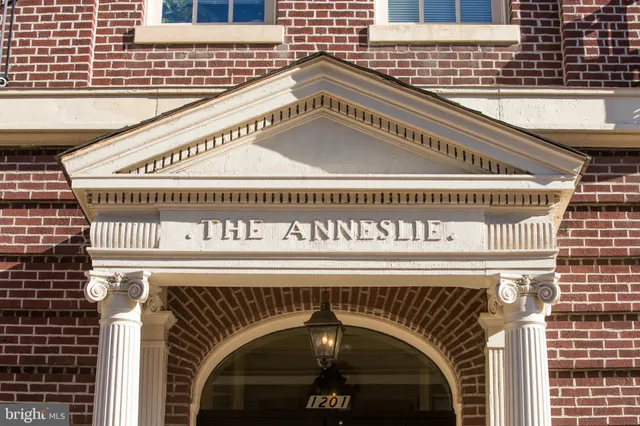 a front view of a building