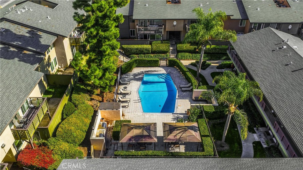 1410 West Lambert Road, Unit 202 La Habra, CA 90631 - Photo 28 of 30 an aerial view of a house with a garden