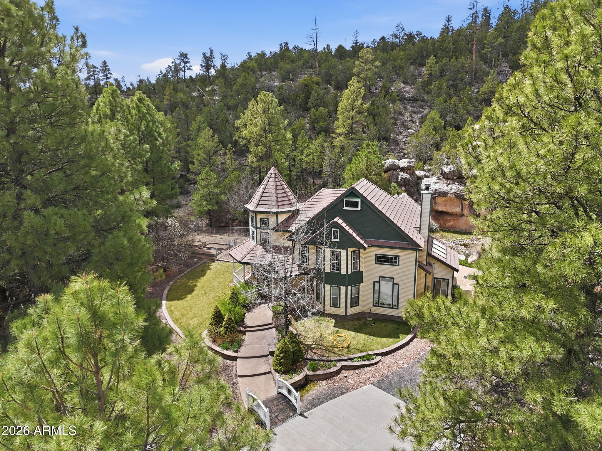 3318 Black Canyon Road Heber, AZ 85928 - Photo 4 of 80 Aerial front of home