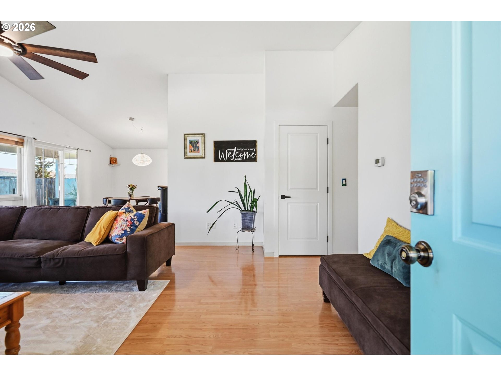 624 North Pershing Street Mount Angel, OR 97362 - Photo 12 of 47 a living room with furniture and wooden floor