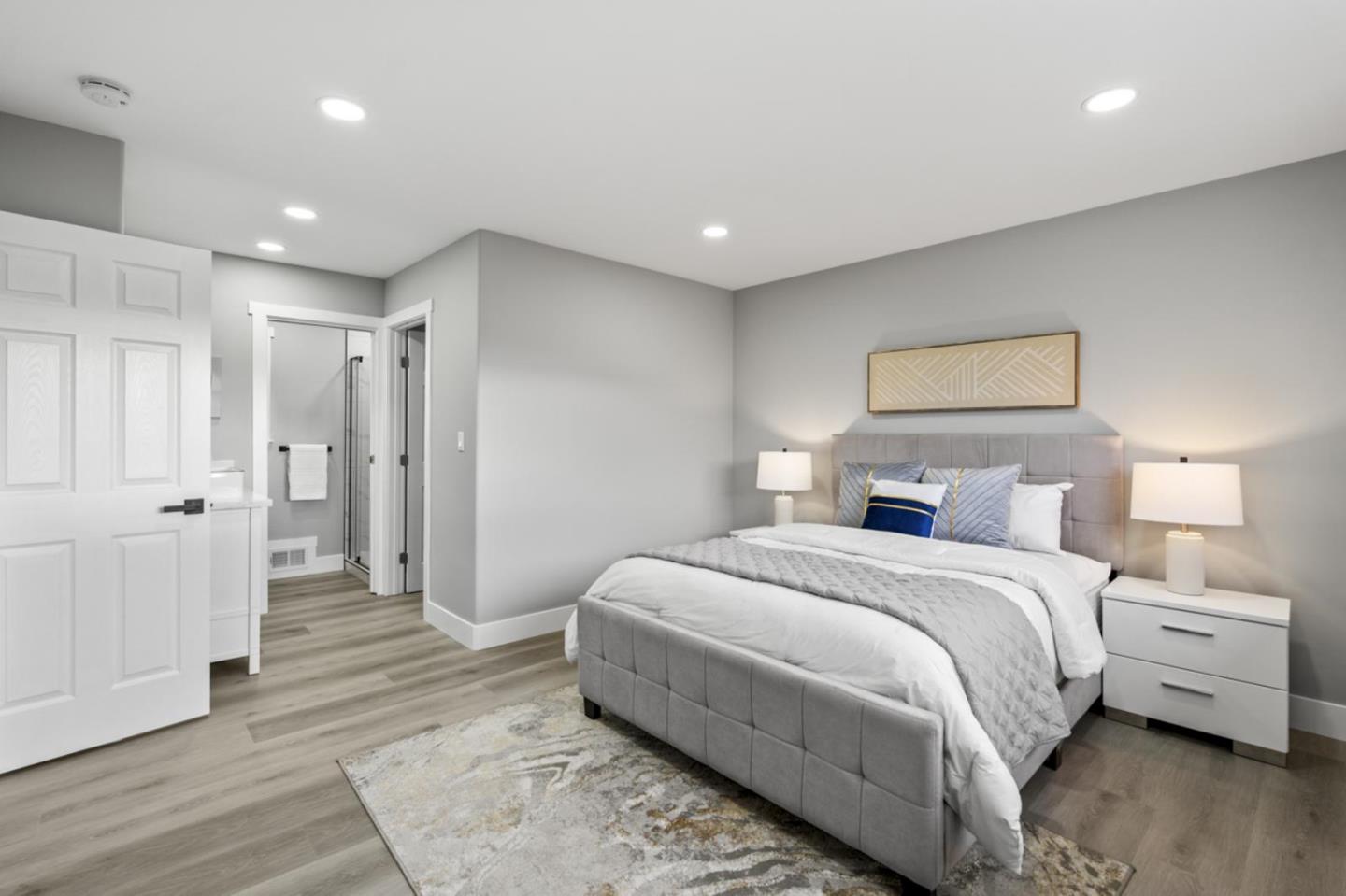 5150 Brookside Lane Concord, CA 94521 - Photo 34 of 54 a spacious bedroom with a bed and a walk in closet