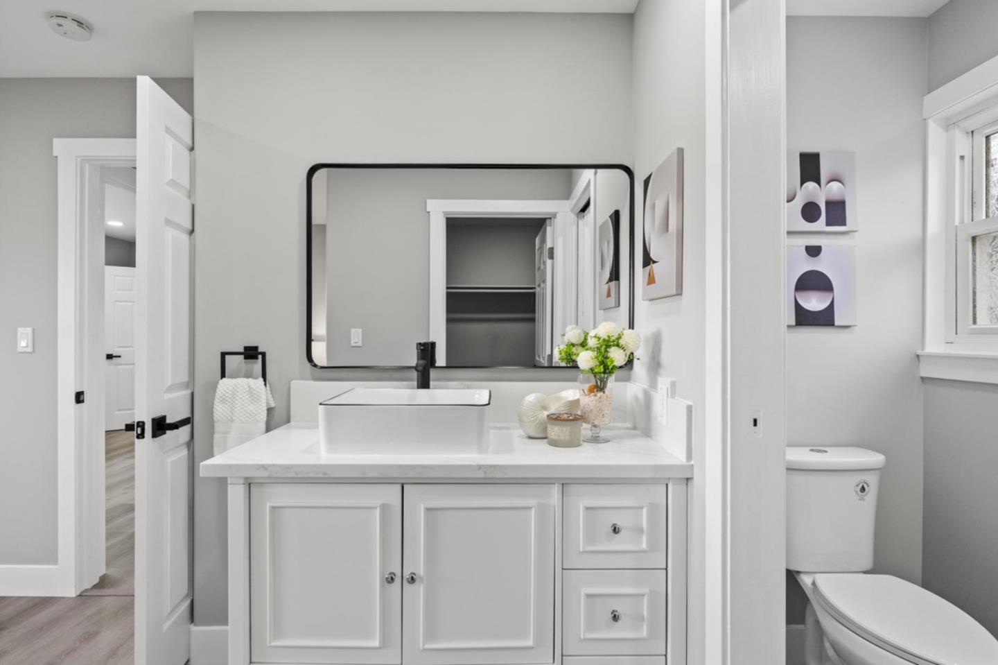 5150 Brookside Lane Concord, CA 94521 - Photo 38 of 54 a bathroom with a sink vanity granite and toilet