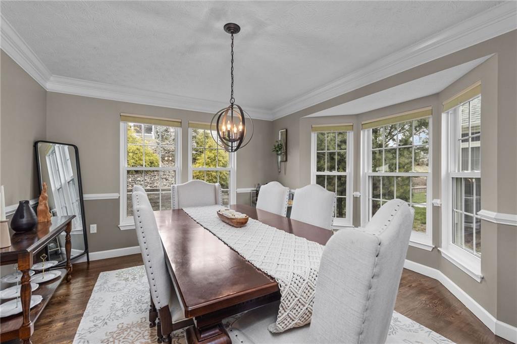 254 Cliffside Drive Mars, PA 16046 - Photo 7 of 25 a view of a dining room with furniture window and wooden floor