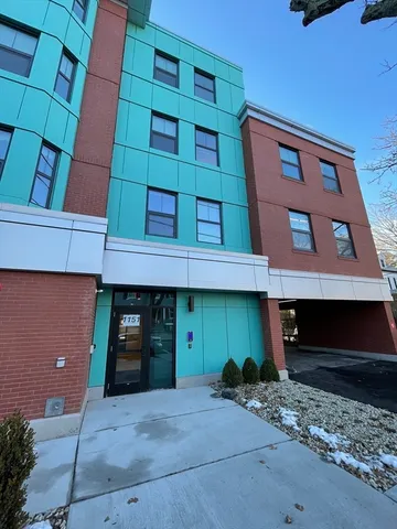 a front view of a building