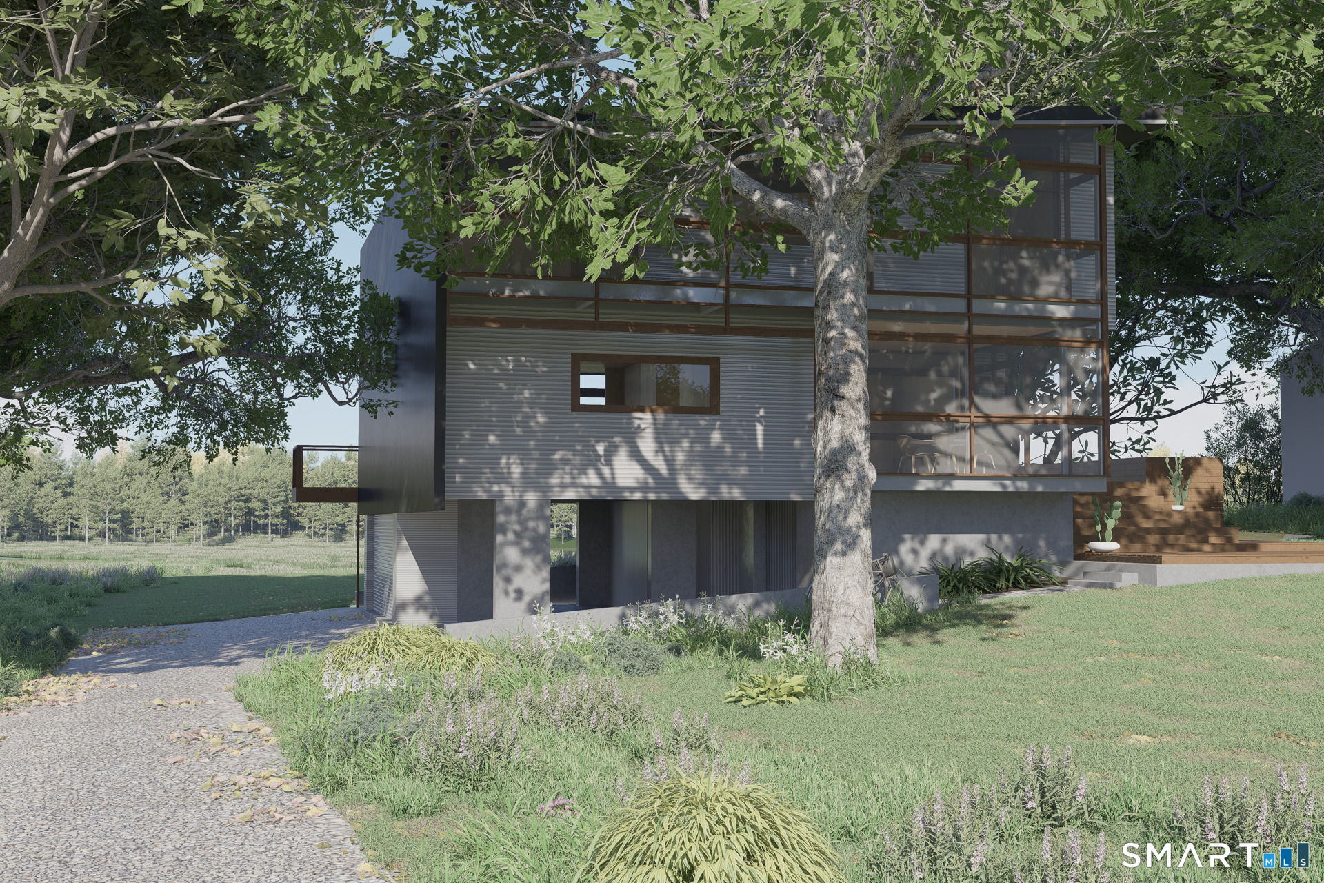 5 Outer Road Norwalk, CT 06854 - Photo 13 of 19 a front view of a house with garden