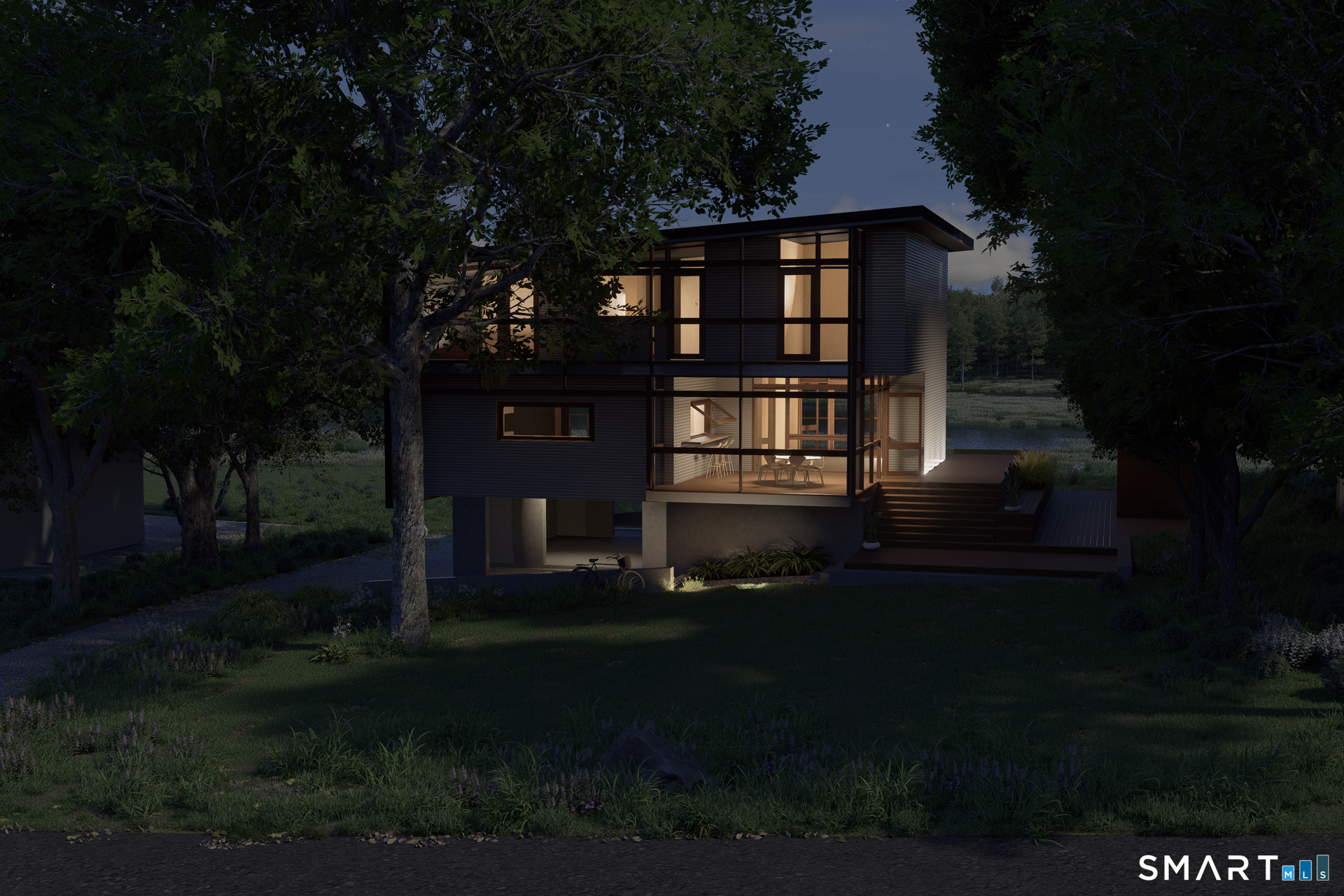 5 Outer Road Norwalk, CT 06854 - Photo 15 of 19 a front view of a house with garden