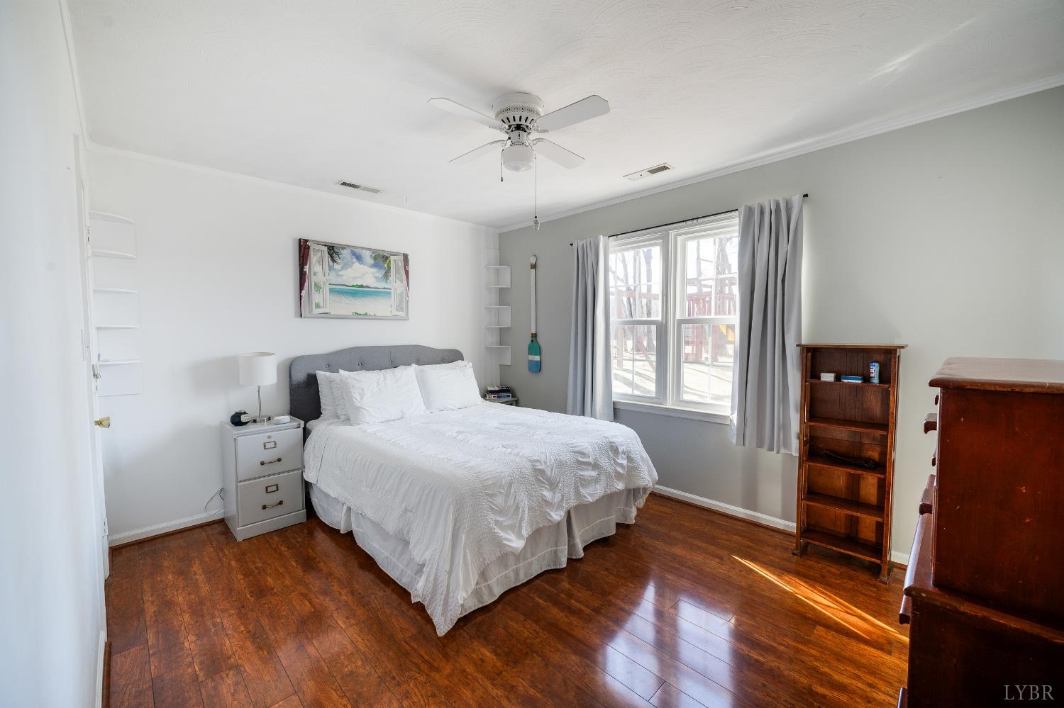 2550 Town Fork Road Evington, VA 24550 - Photo 11 of 42 a bedroom with a bed and a book shelf