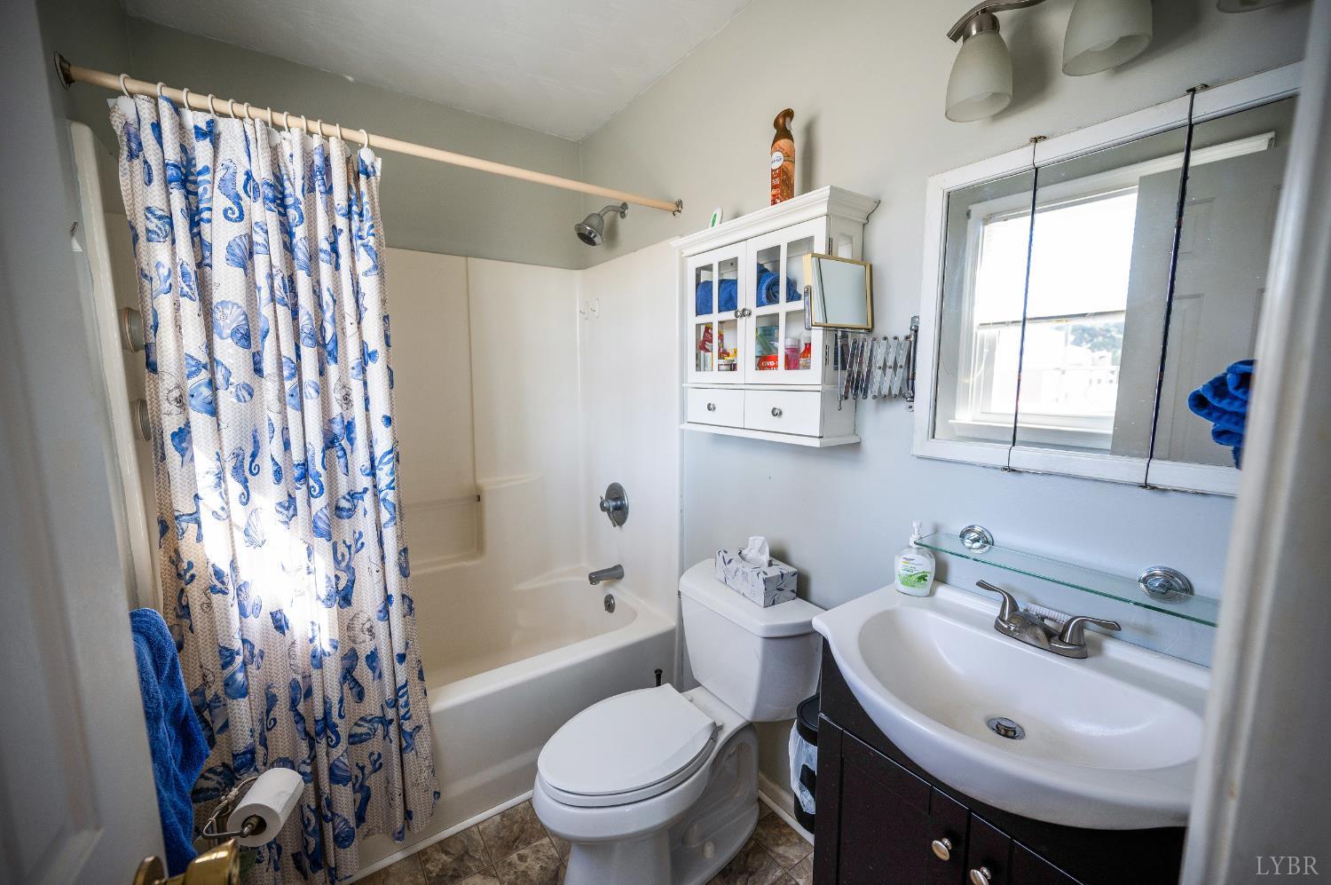 2550 Town Fork Road Evington, VA 24550 - Photo 13 of 42 a bathroom with a sink toilet and shower