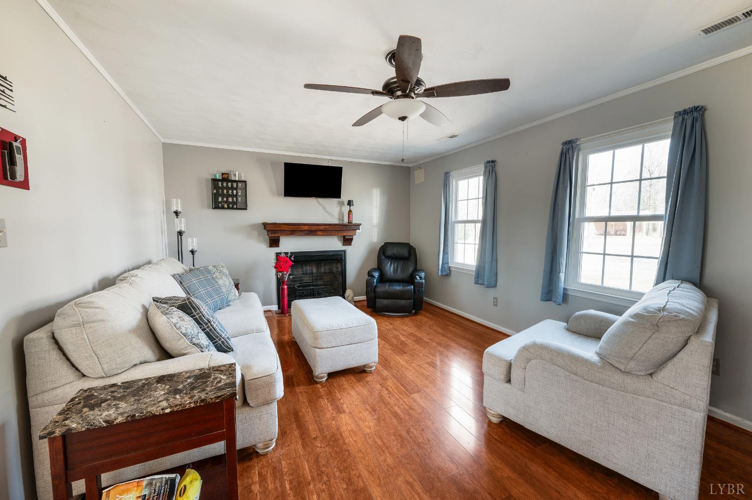 2550 Town Fork Road Evington, VA 24550 - Photo 6 of 42 a living room with furniture and a large window