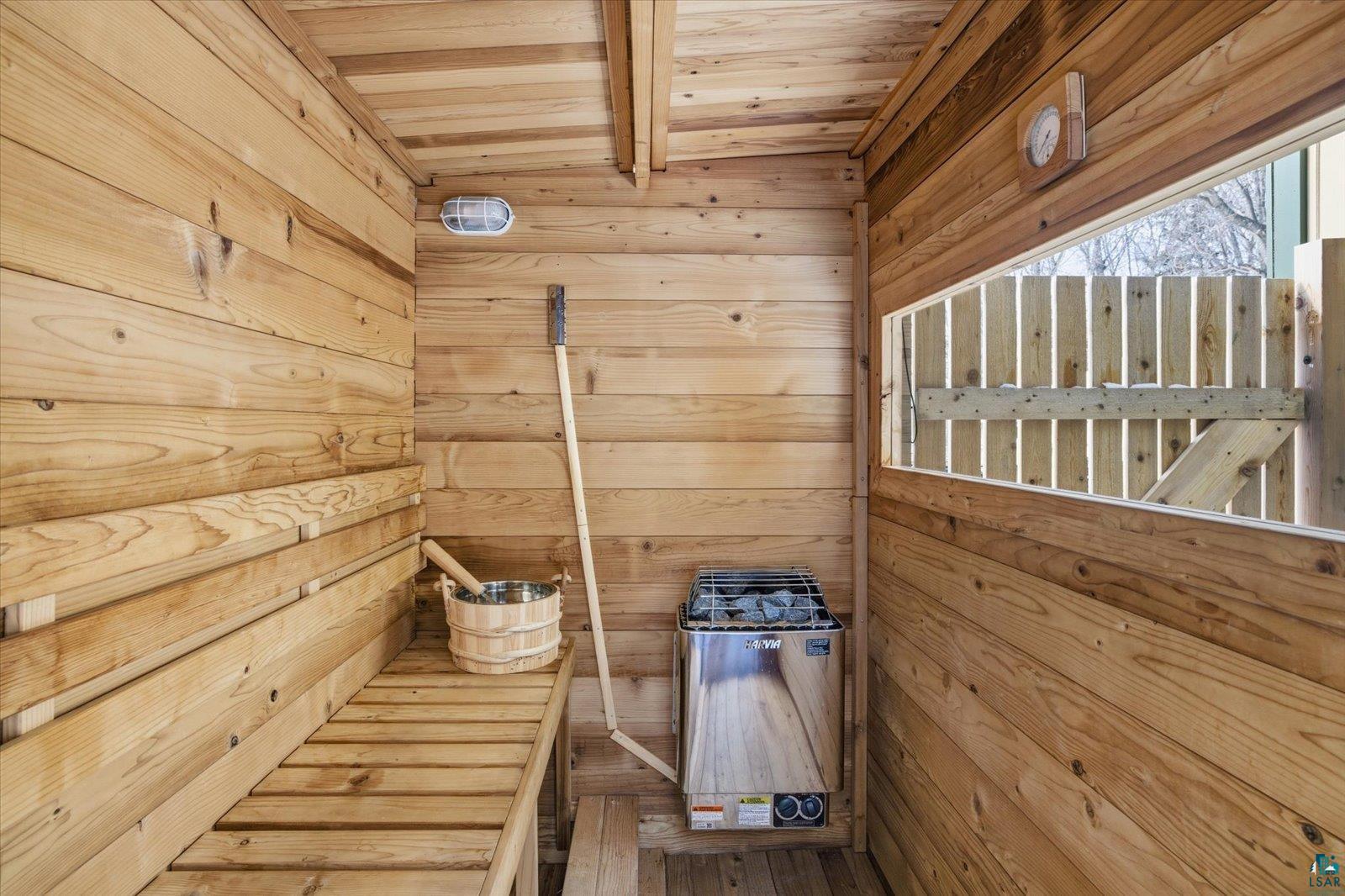 2201 Vermilion Road Duluth, MN 55803 - Photo 52 of 79 Relaxing sauna with wood walls and wood ceiling