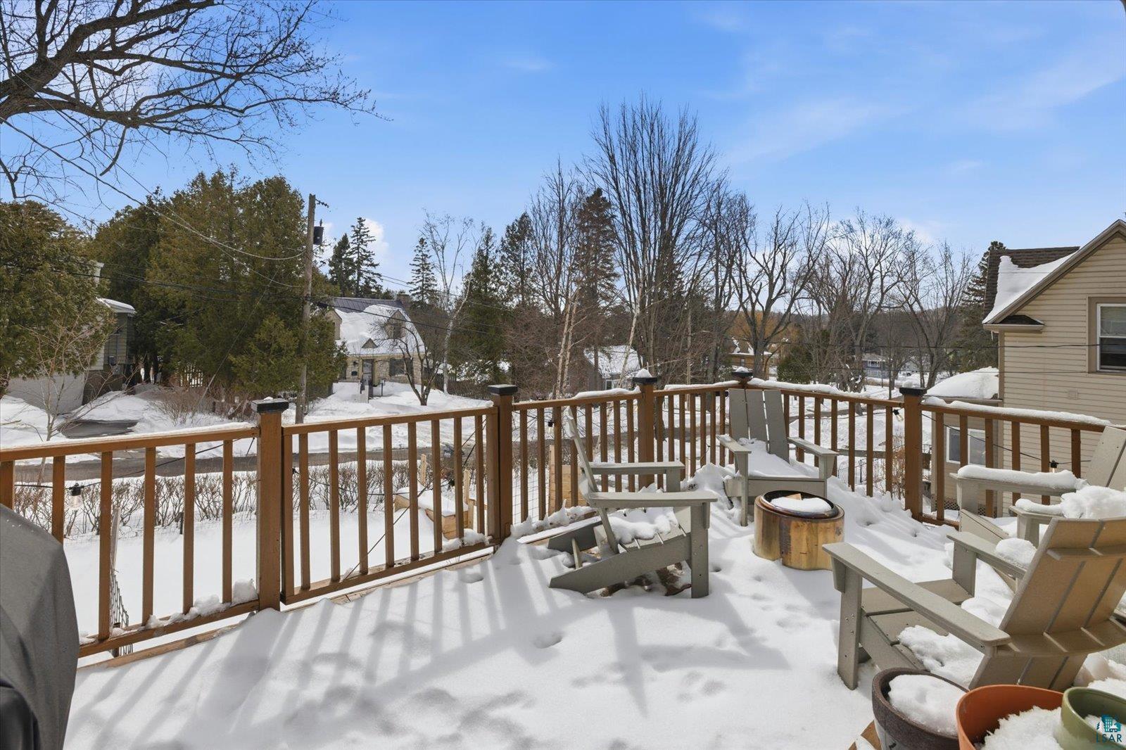 2201 Vermilion Road Duluth, MN 55803 - Photo 61 of 79 Snow covered deck with area for grilling