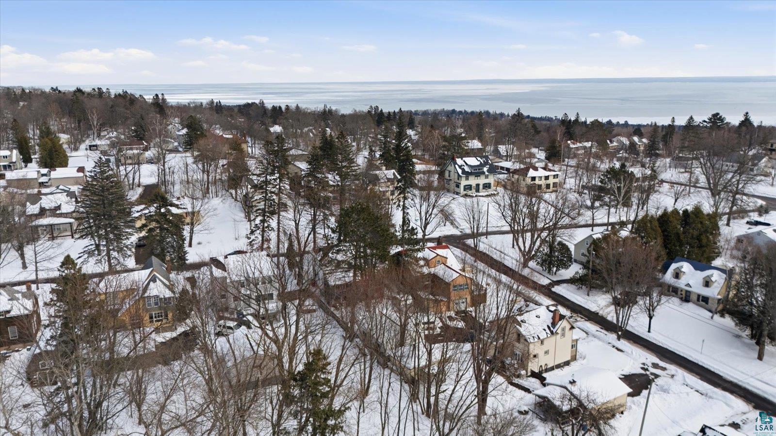 2201 Vermilion Road Duluth, MN 55803 - Photo 71 of 79 Aerial view of residential area featuring a large body of water