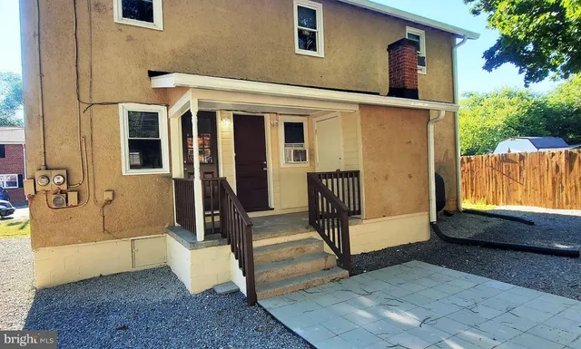 a view of front door of house
