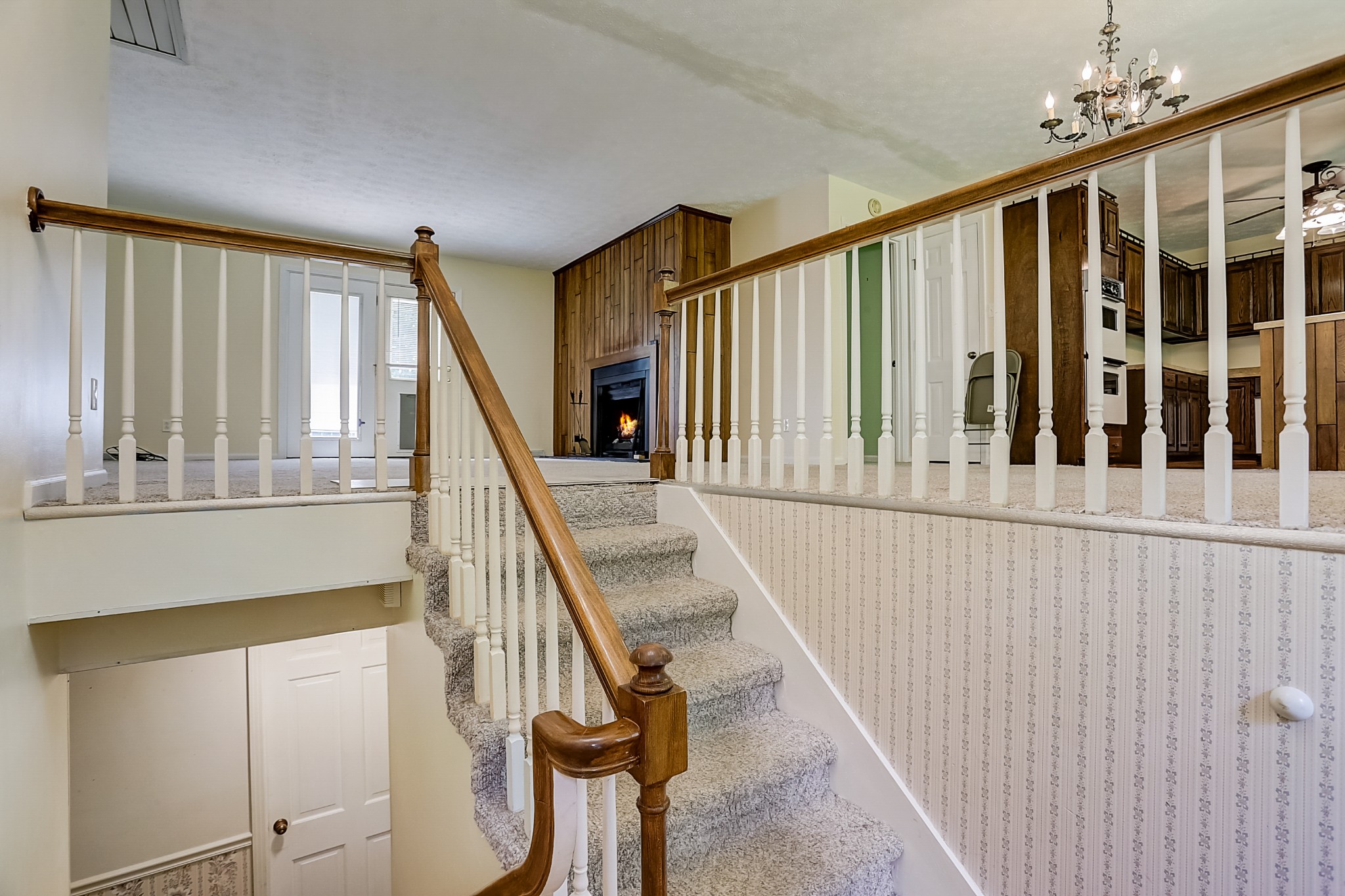 112 Lee Road Dickson, TN 37055 - Photo 3 of 29 a view of staircase with railing and white walls