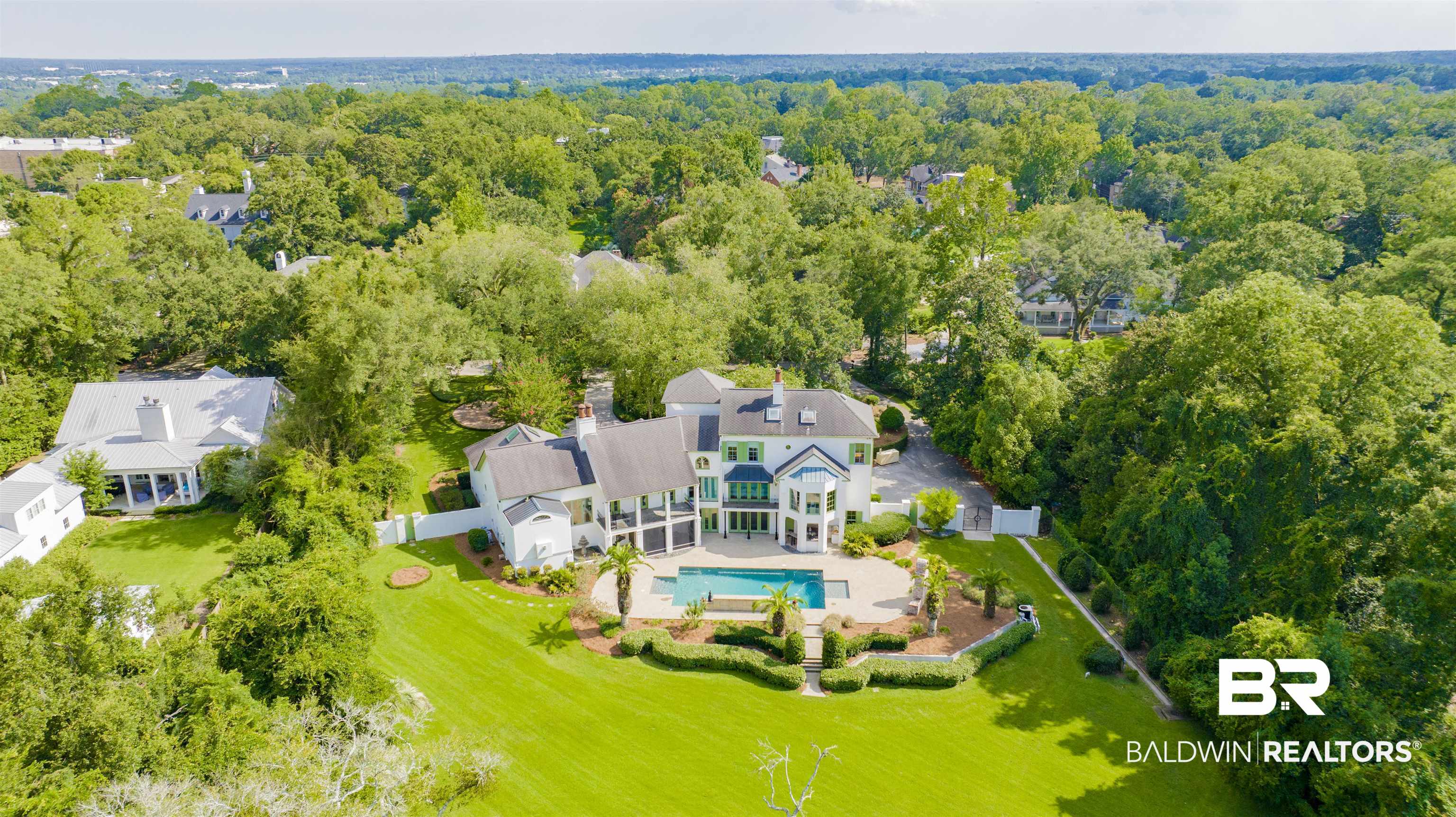 3816 Austill Lane Mobile, AL 36608 - Photo 80 of 80 View from above of property featuring a pool and a forest
