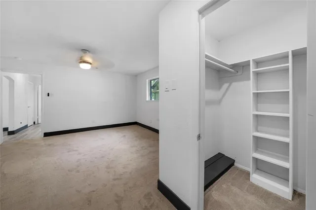 a view of an empty room