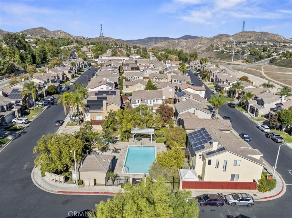 28340 Sycamore Drive Saugus, CA 91350 - Photo 33 of 34 an aerial view of a city with lots of residential buildings