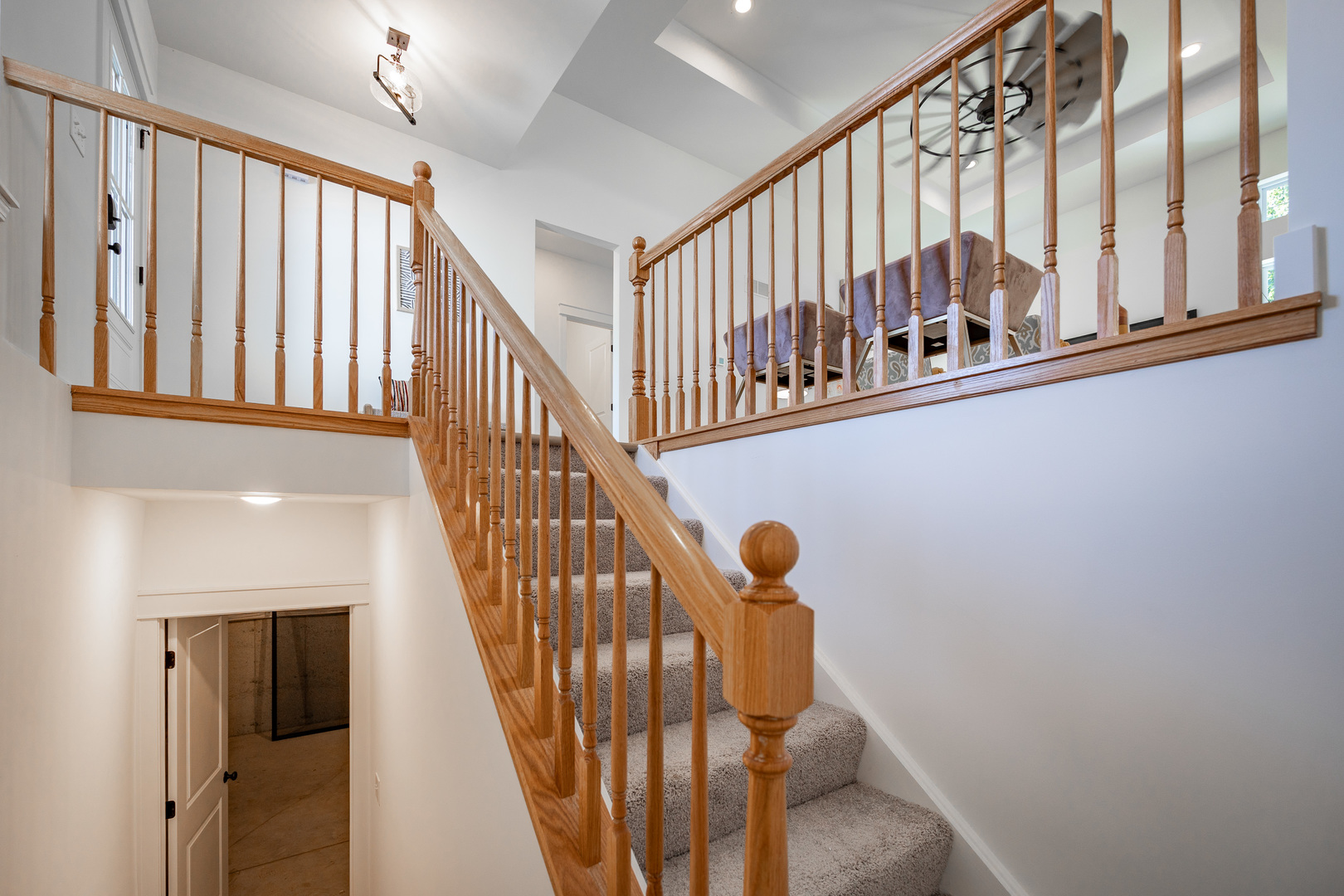 283 Wild Prairie Pointe Hampshire, IL 60140 - Photo 30 of 32 a view of staircase with railing and white walls