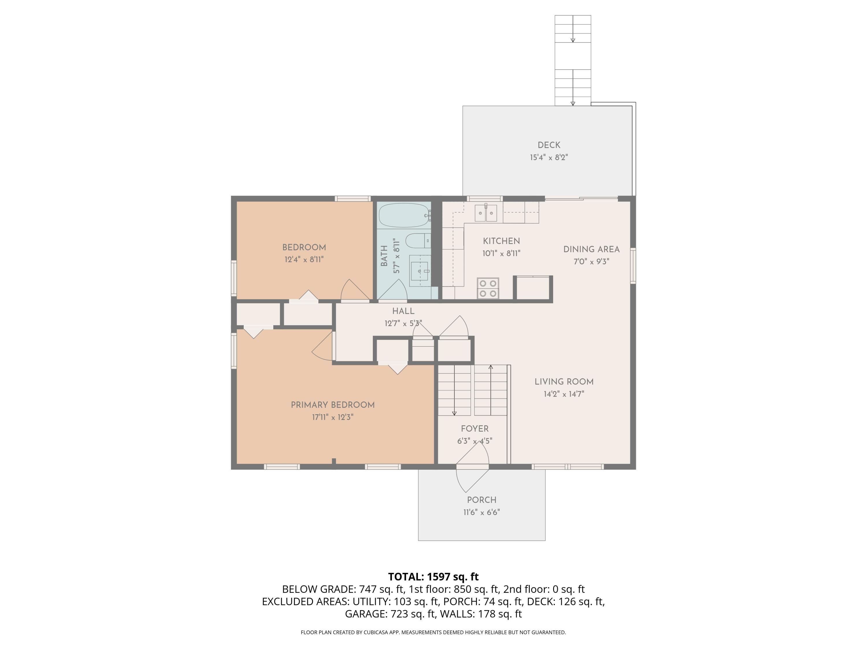 5641 Larch Drive Jackson, MI 49201 - Photo 31 of 33 Upstairs Floorplan