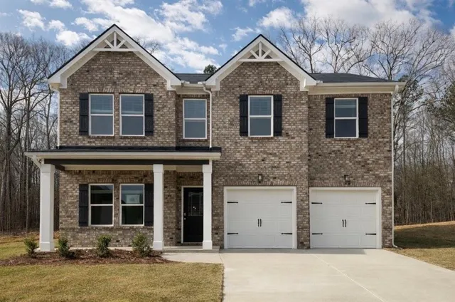 a front view of a house