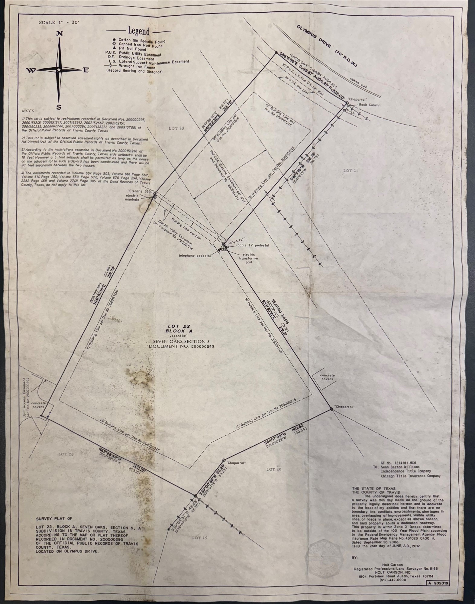 608 Marly Way, Unit 5 Austin, TX 78733 - Photo 30 of 30 Survey