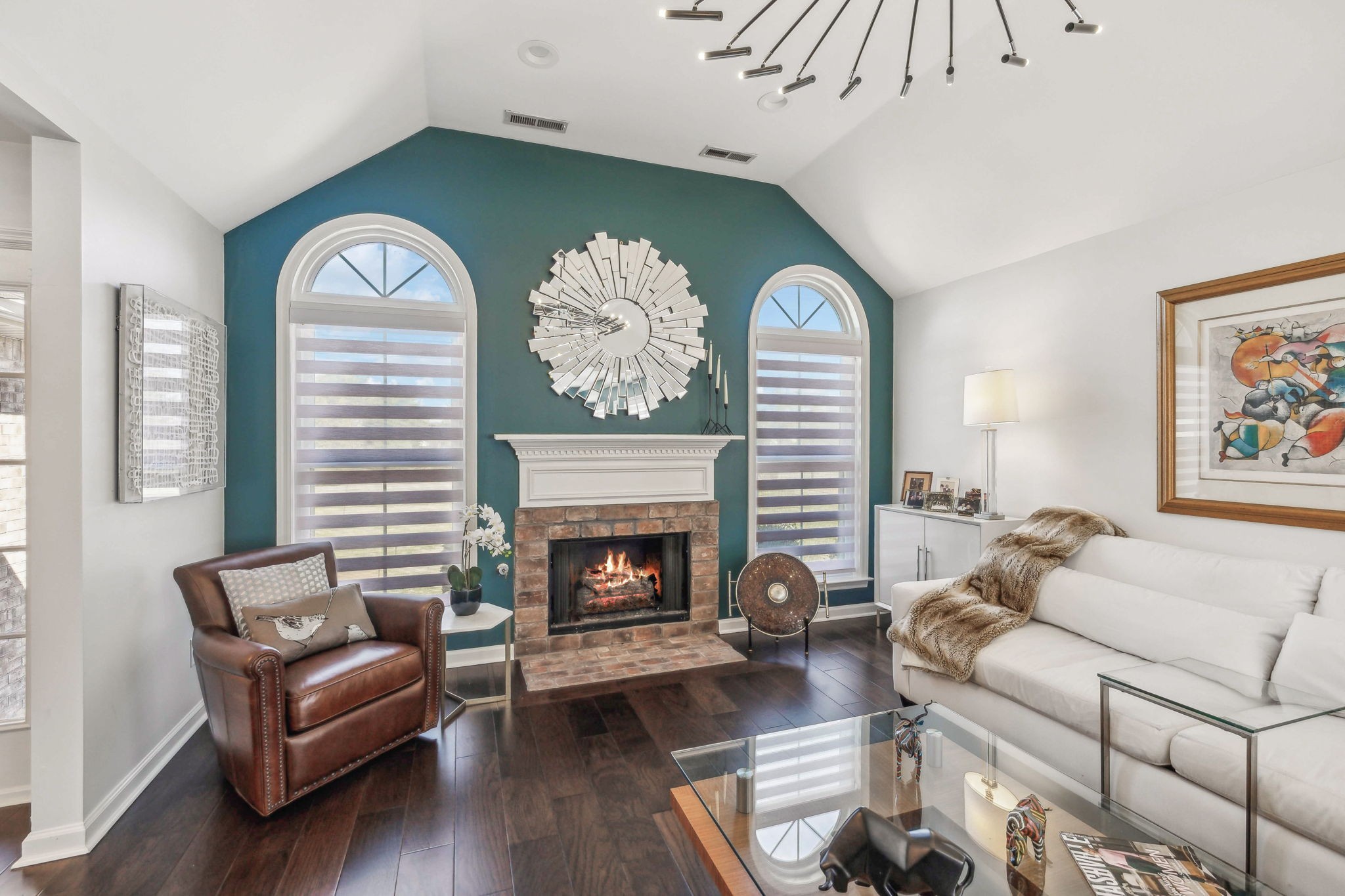 3920 Kedron Road Spring Hill, TN 37174 - Photo 9 of 40 a living room with furniture and a fireplace