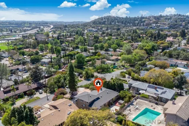 an aerial view of a city