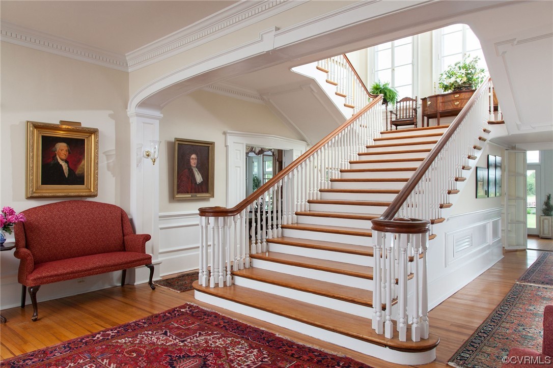 4750 Warner Hall Road Gloucester, VA 23061 - Photo 13 of 49 a view of entryway and hall with wooden floor