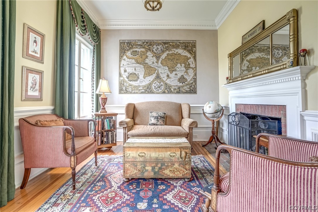 4750 Warner Hall Road Gloucester, VA 23061 - Photo 14 of 49 a living room with furniture and a fireplace