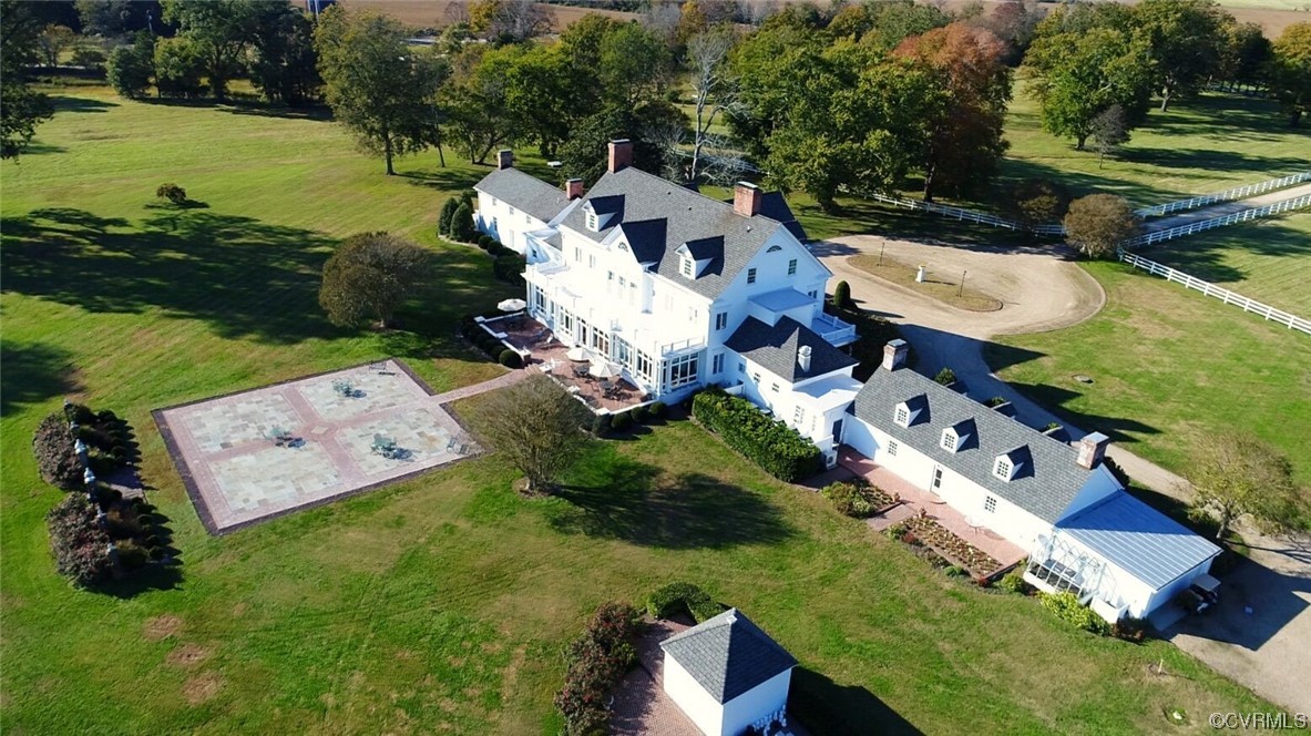 4750 Warner Hall Road Gloucester, VA 23061 - Photo 5 of 49 an aerial view of a house with garden space and street view