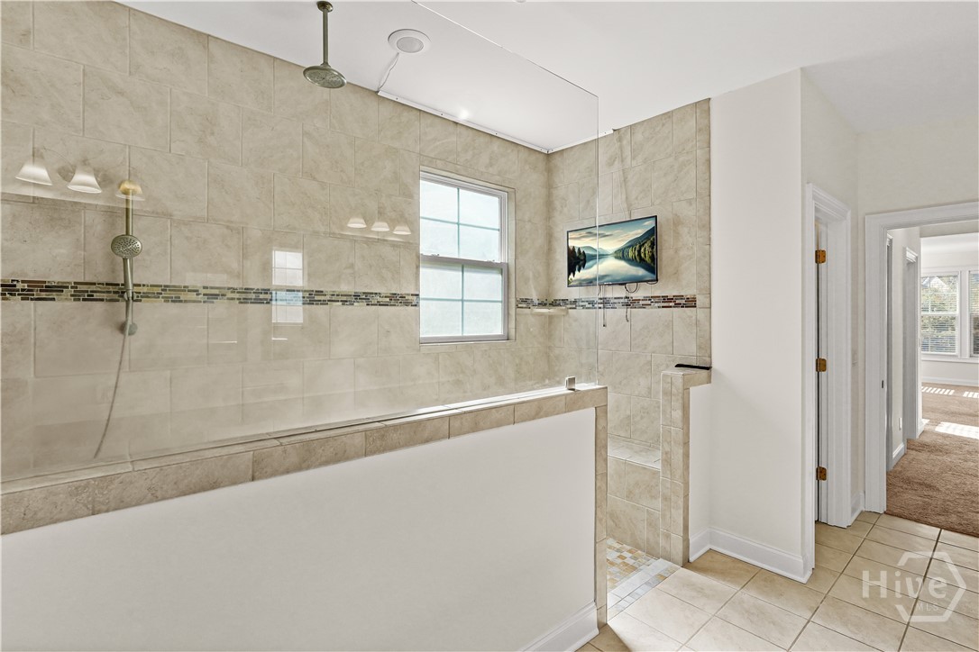 5 Ashstead Lane Pooler, GA 31322 - Photo 28 of 39 TV in owner's shower