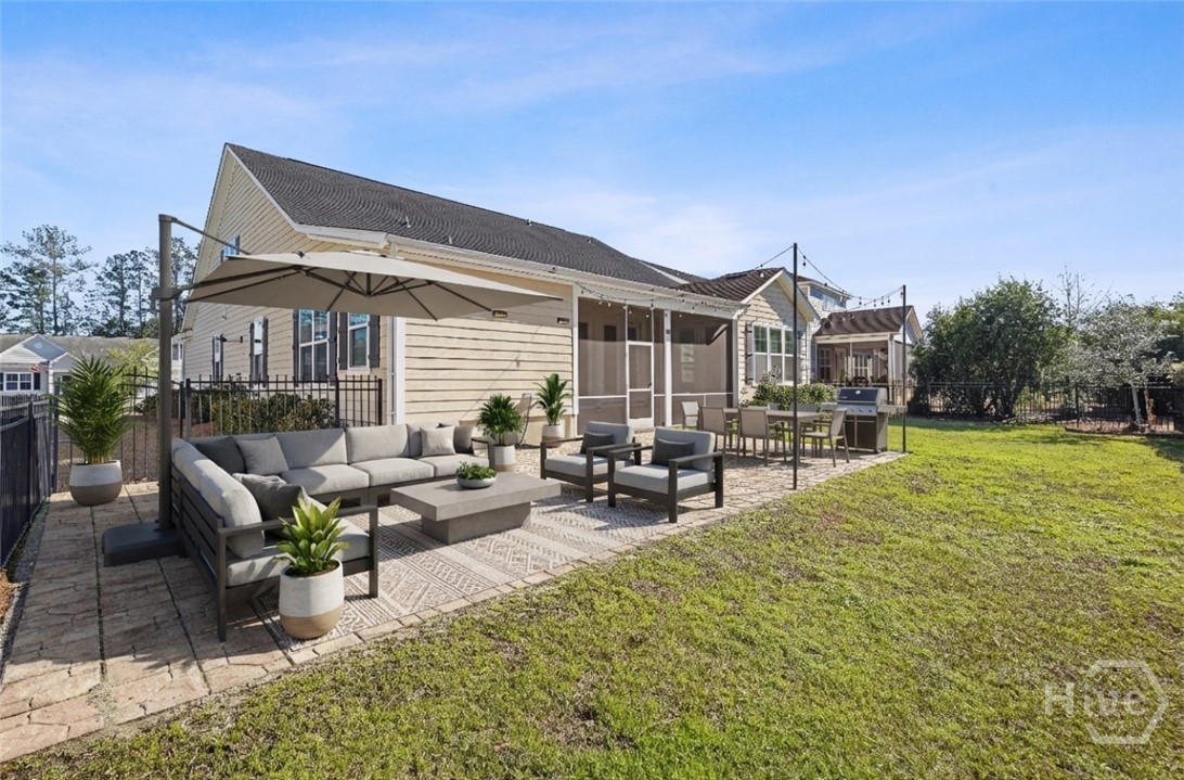 5 Ashstead Lane Pooler, GA 31322 - Photo 37 of 39 AI staged backyard