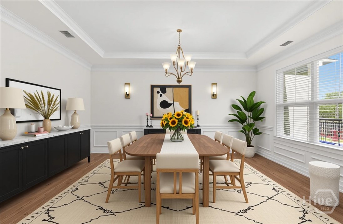 5 Ashstead Lane Pooler, GA 31322 - Photo 7 of 39 AI staged formal dining room