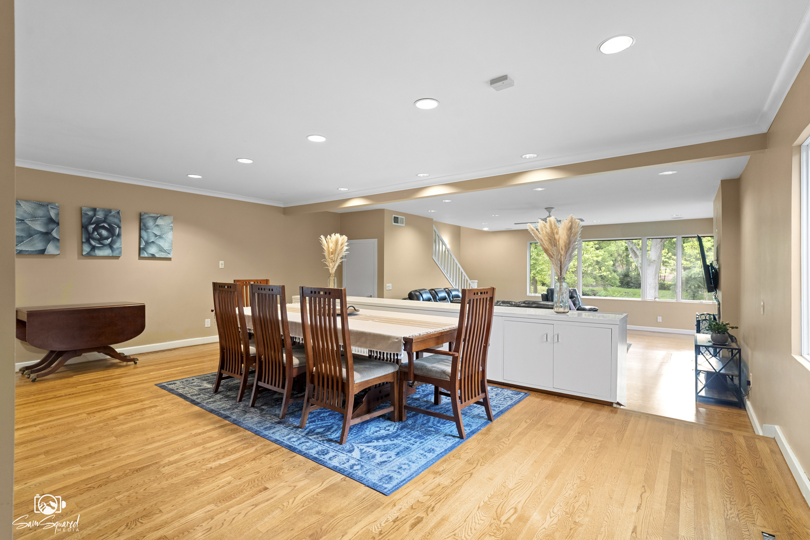 1886 Springview Drive Kankakee, IL 60901 - Photo 23 of 42 a view of a dining room with furniture window and wooden floor