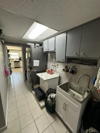 a room with storage and utility