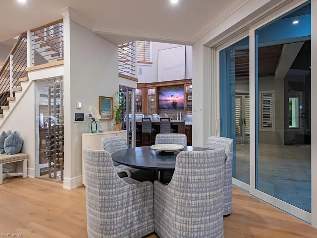 a view of living room and kitchen with furniture