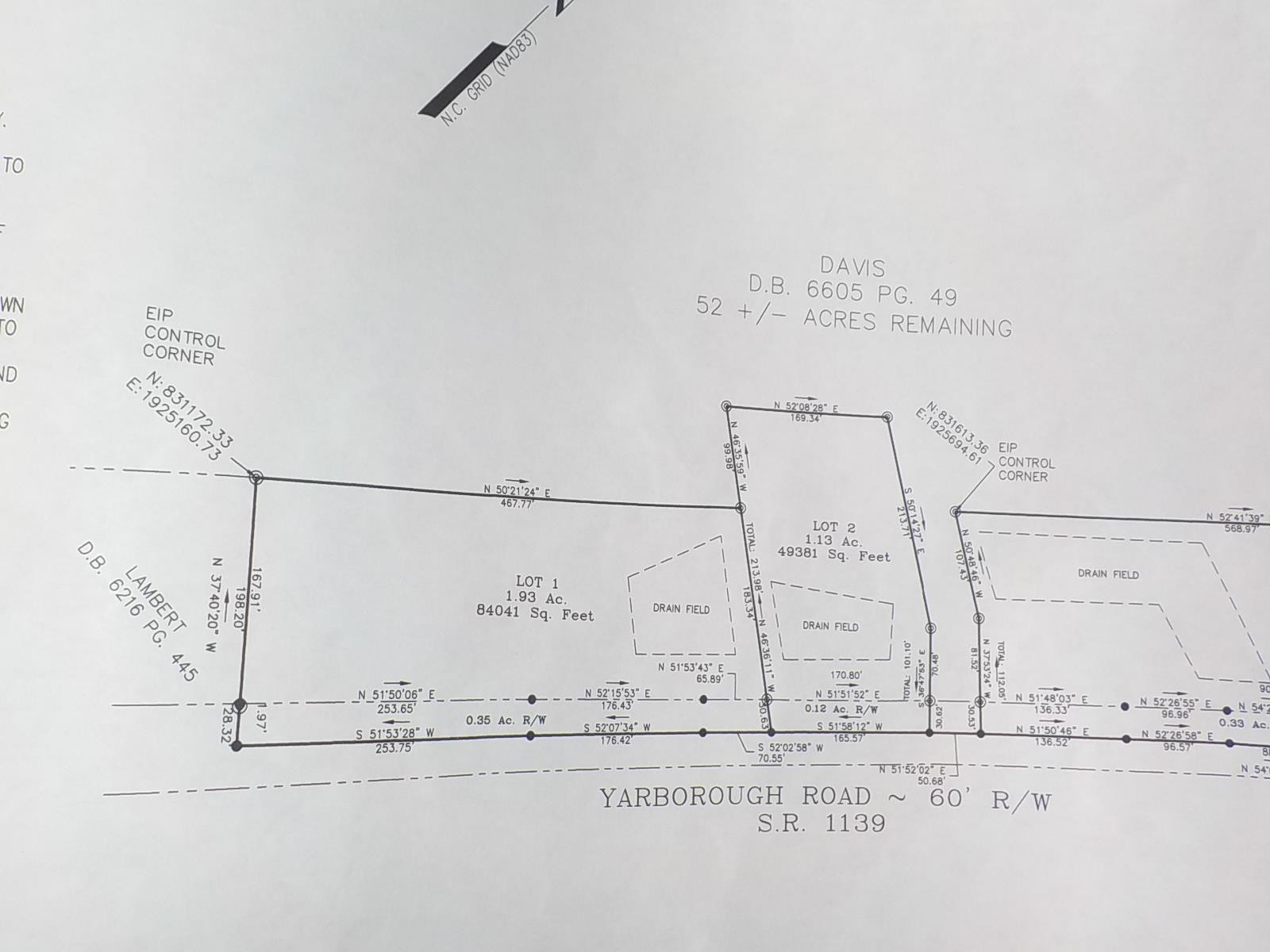 7831 Yarborough Road Mebane, NC 27302 - Photo 3 of 4 plat map its lot 1
