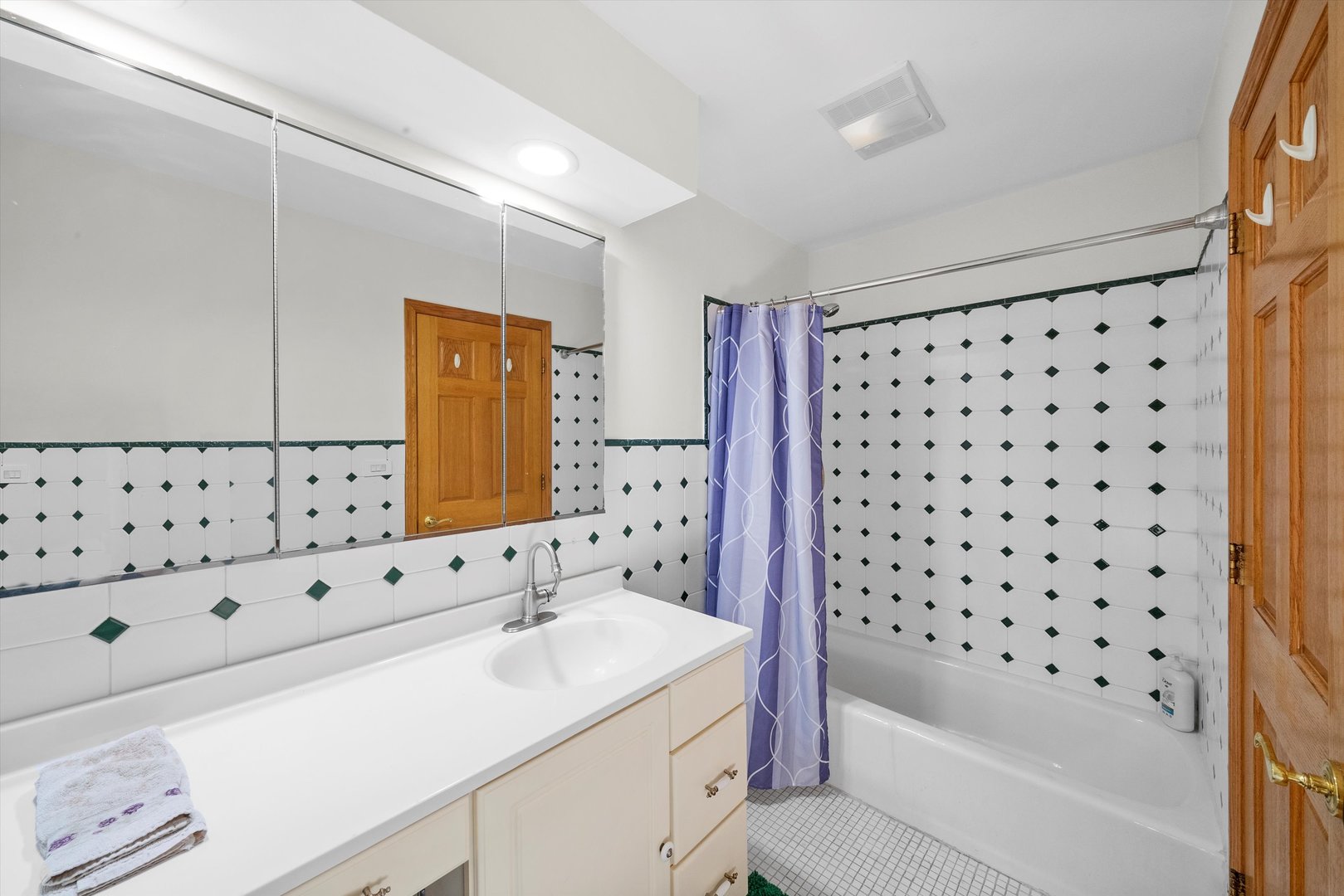 912 Sumac Lane Mount Prospect, IL 60056 - Photo 22 of 41 a bathroom with a bathtub sink vanity and shower