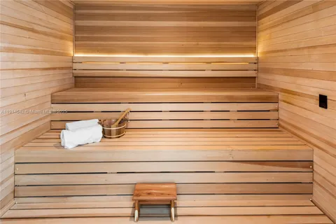 a close view of closet