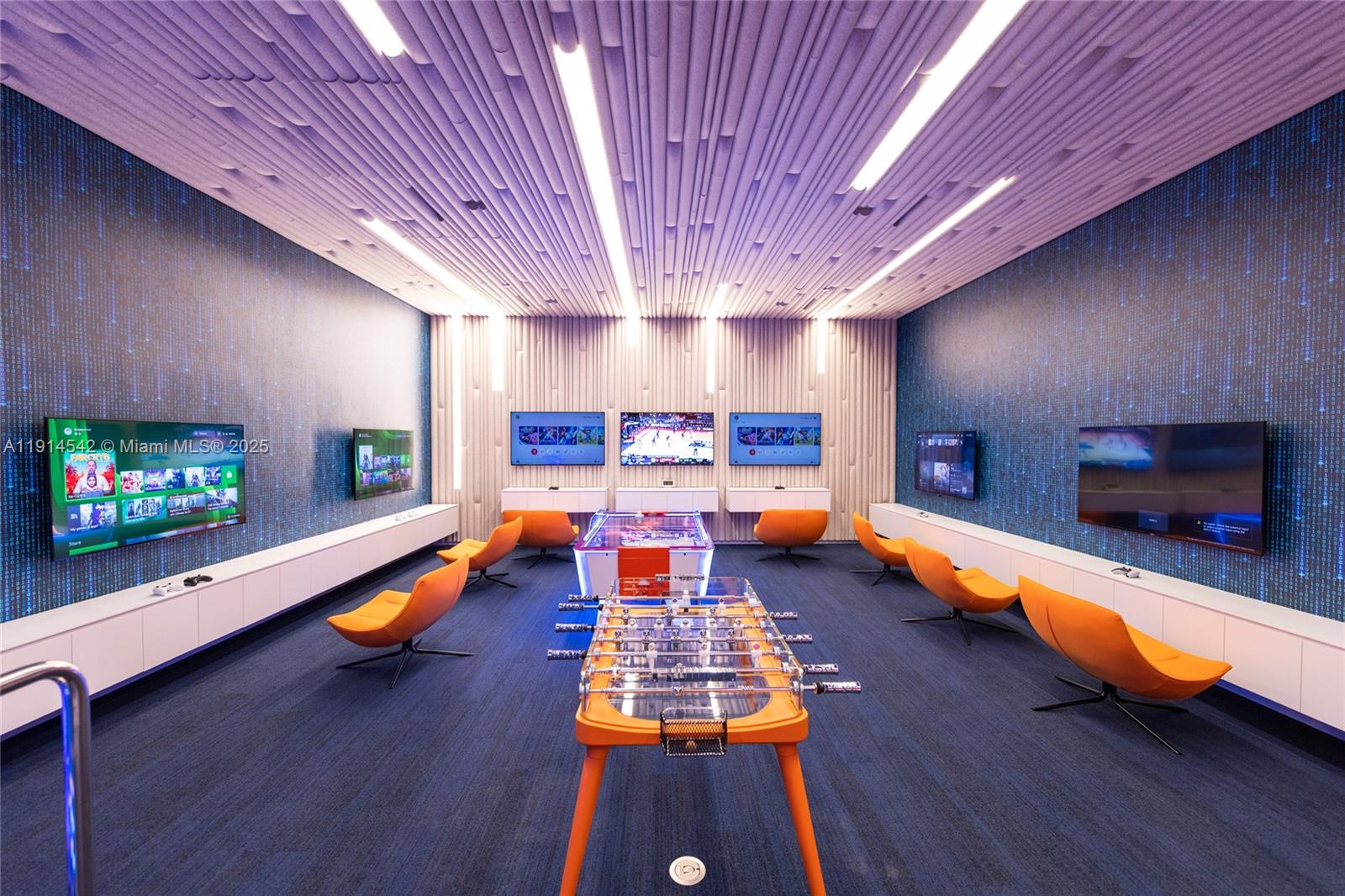 17901 Collins Avenue, Unit TS3405/07 Sunny Isles Beach, FL 33160 - Photo 29 of 47 a room with furniture and a flat screen tv